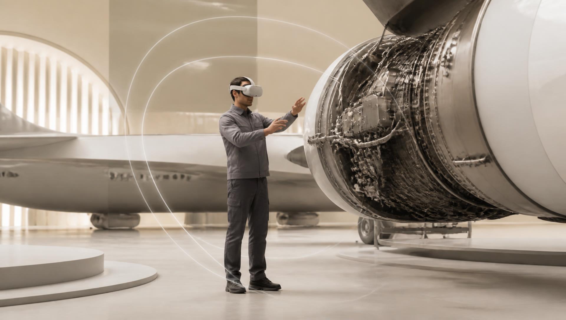 Ergonomic study of a VR maintenance training session.